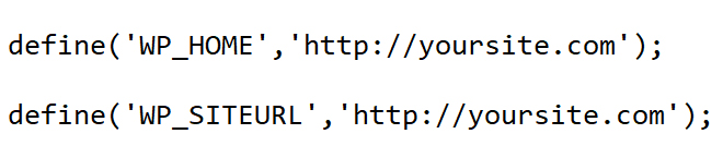 Add these lines to your wp-config.php file