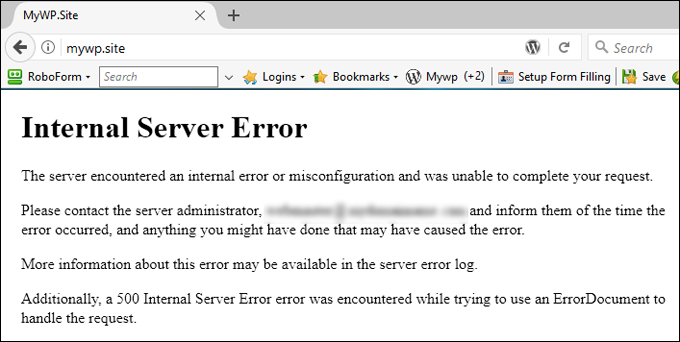 problem server sip error 500